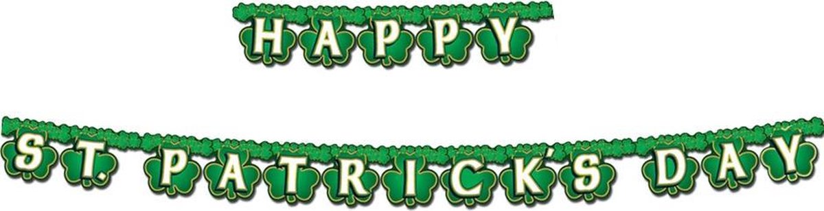 360 DEGREES - Groene slinger Happy St. Patricks Day - Decoratie > Slingers en hangdecoraties